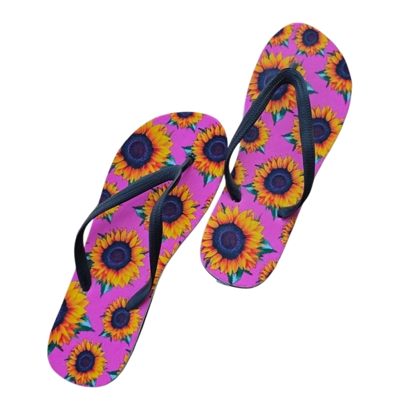 No Brand Shoes - 🔥5 FOR $25🔥 NWOT Sunflower Flip Flops, Hot Pink, Size 8